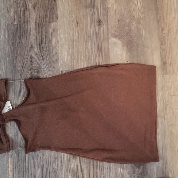 H&M dress l dark tan l summer l cut out l nwt l date night l club l dress - Picture 4 of 6